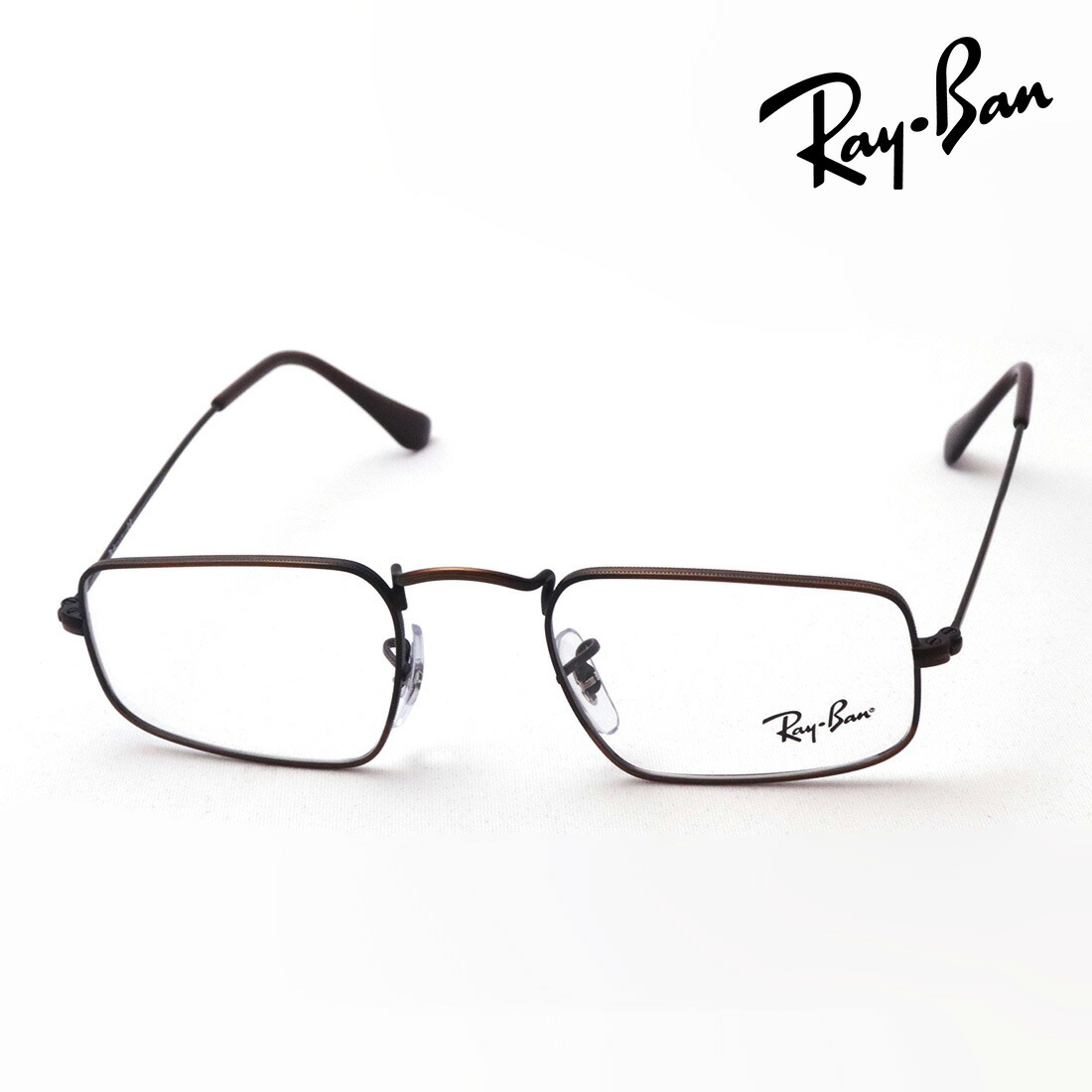 プレミア生産終了モデル レイバン メガネ フレーム 正規品 JULIE ジュリー Ray-Ban RX3957V 3120 伊達メガネ 度付き ブルーライト カット 眼鏡 RayBan スクエア ブラウン系