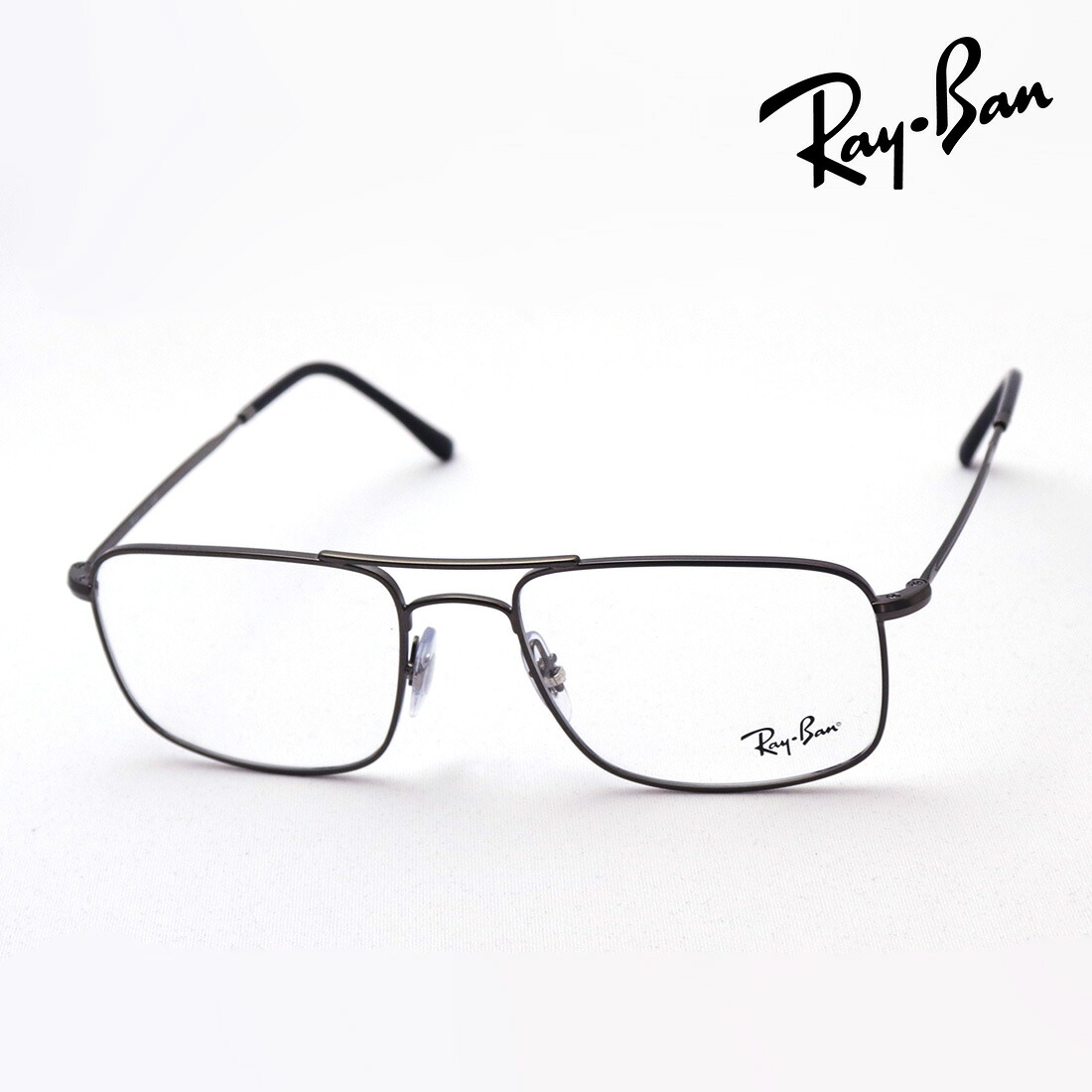 プレミア生産終了モデル レイバン メガネ フレーム 正規品 Ray-Ban RX6434 2620 伊達メガネ 度付き ブルーライト カット 眼鏡 メタル RayBan オーバル シルバー系