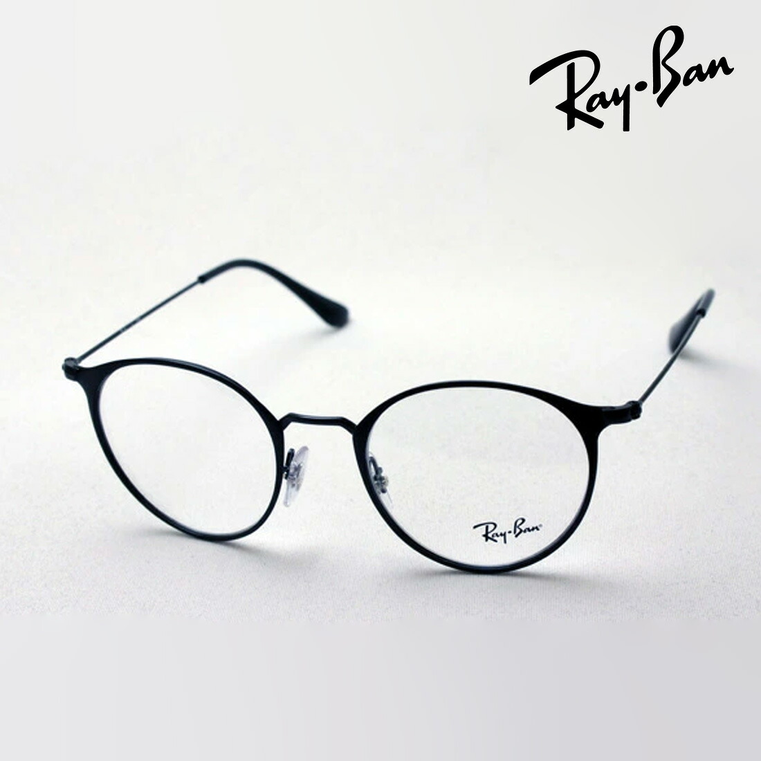 レイバン 眼鏡 ひな形 定め事品 Ray-Ban RX6378F 2904 伊達眼鏡 度付き添い人 青碧点火装置 撥ねのける メガネ 金属元素 RayBan ラウンド 黒いこと系