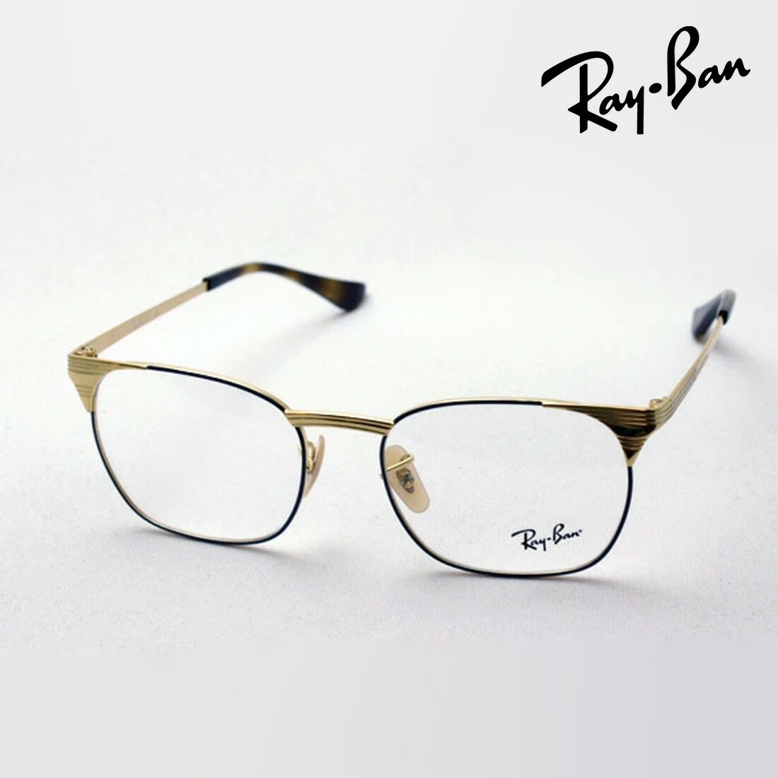 プレミア生産終了モデル レイバン メガネ フレーム 正規品 シグネット Ray-Ban RX6386 2903 伊達メガネ 度付き ブルーライト カット 眼鏡 メタル RayBan フォックス