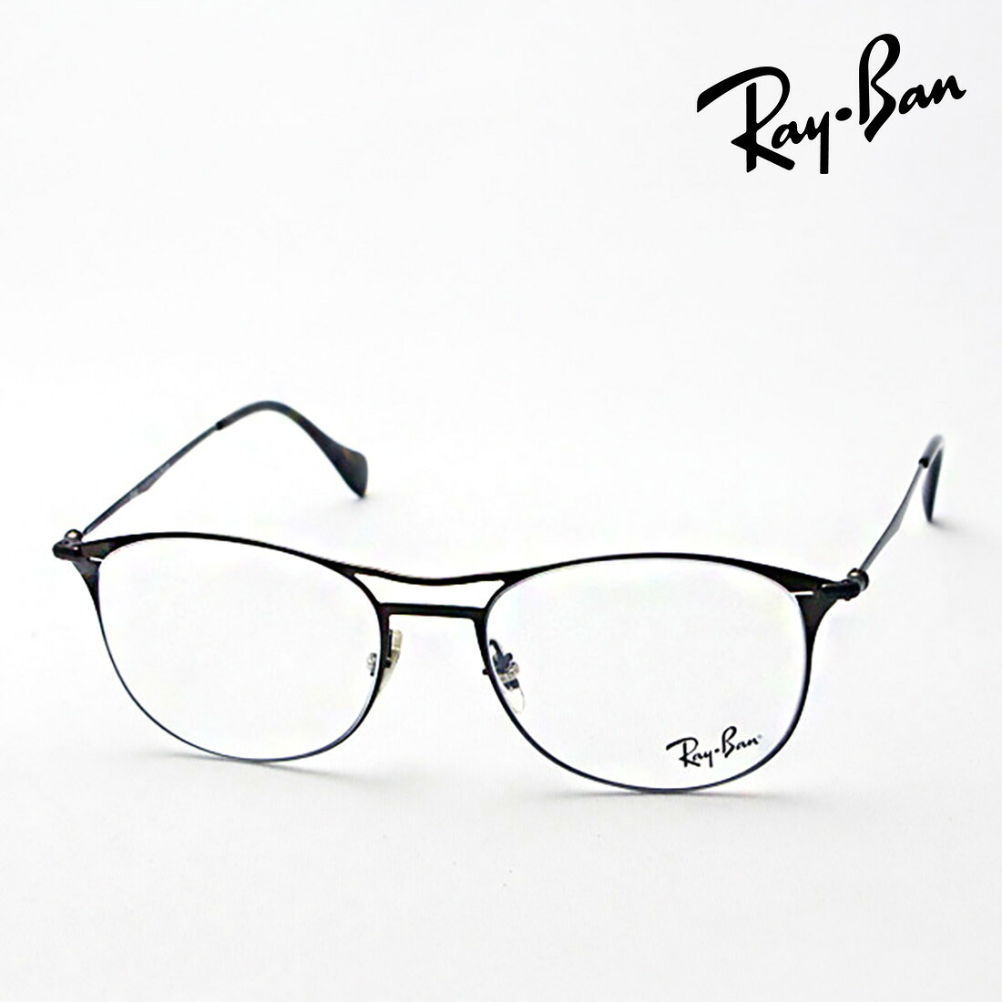 プレミア生産終了モデル レイバン メガネ フレーム 正規品 Ray-Ban RX6254 2756 伊達メガネ 度付き ブルーライト カット 眼鏡 RayBan ティアドロップ