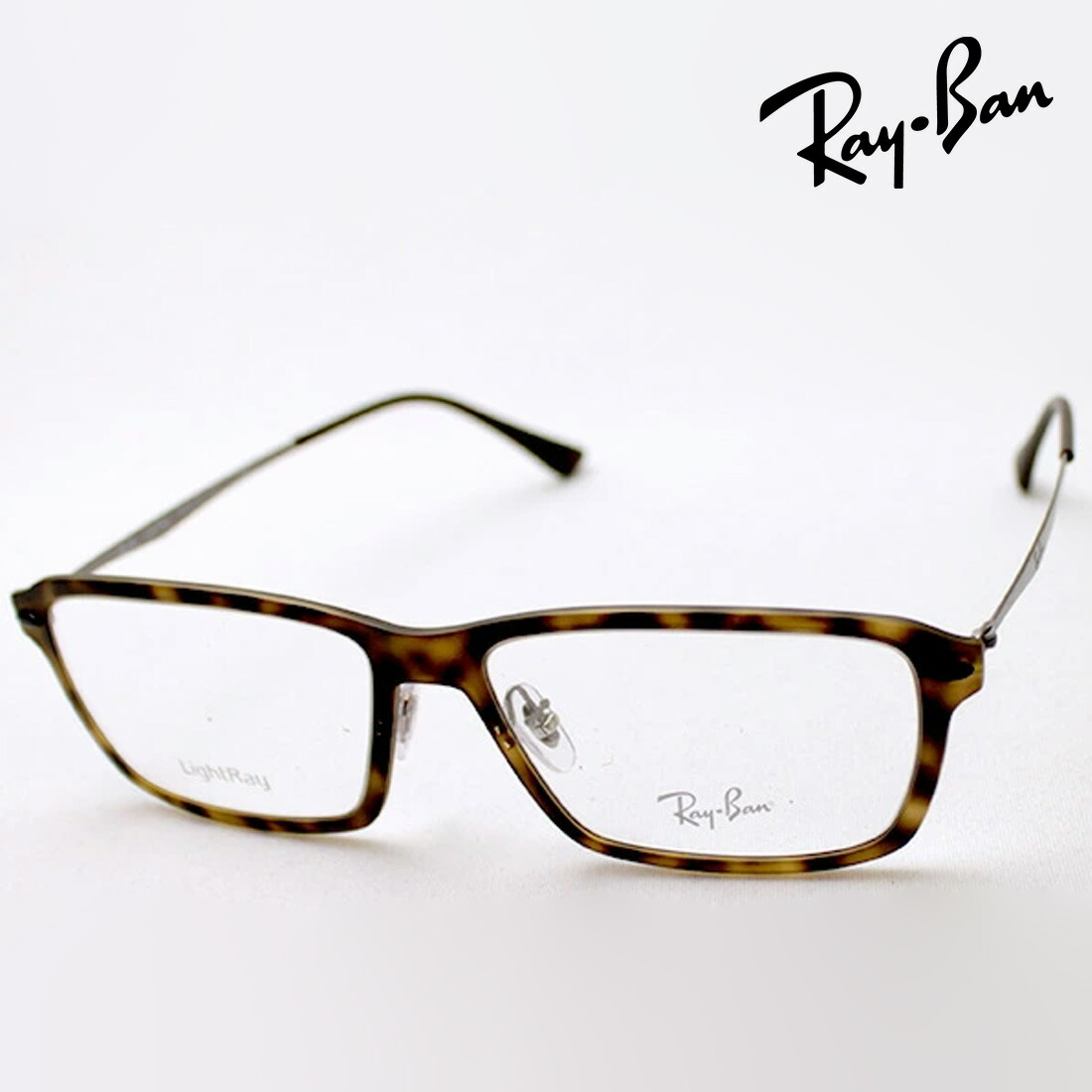 プレミア生産終了モデル レイバン メガネ フレーム 正規品 Ray-Ban RX7038 5200 伊達メガネ 度付き ブルーライト カット 眼鏡 RayBan ウェリントン トータス系