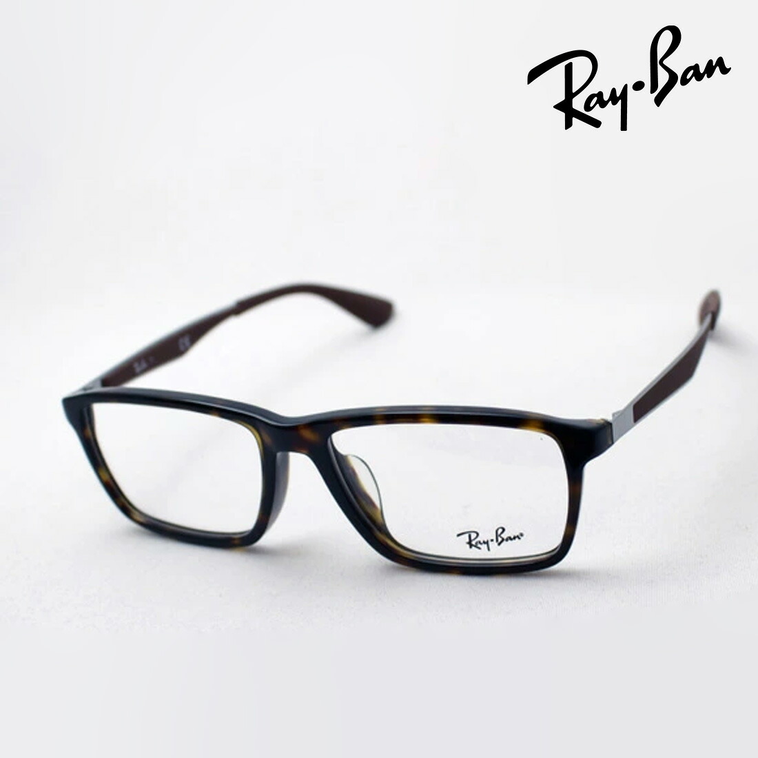 プレミア生産終了モデル レイバン メガネ フレーム 正規品 Ray-Ban RX7056F 2012 伊達メガネ 度付き ブルーライト カット 眼鏡 RayBan スクエア トータス系