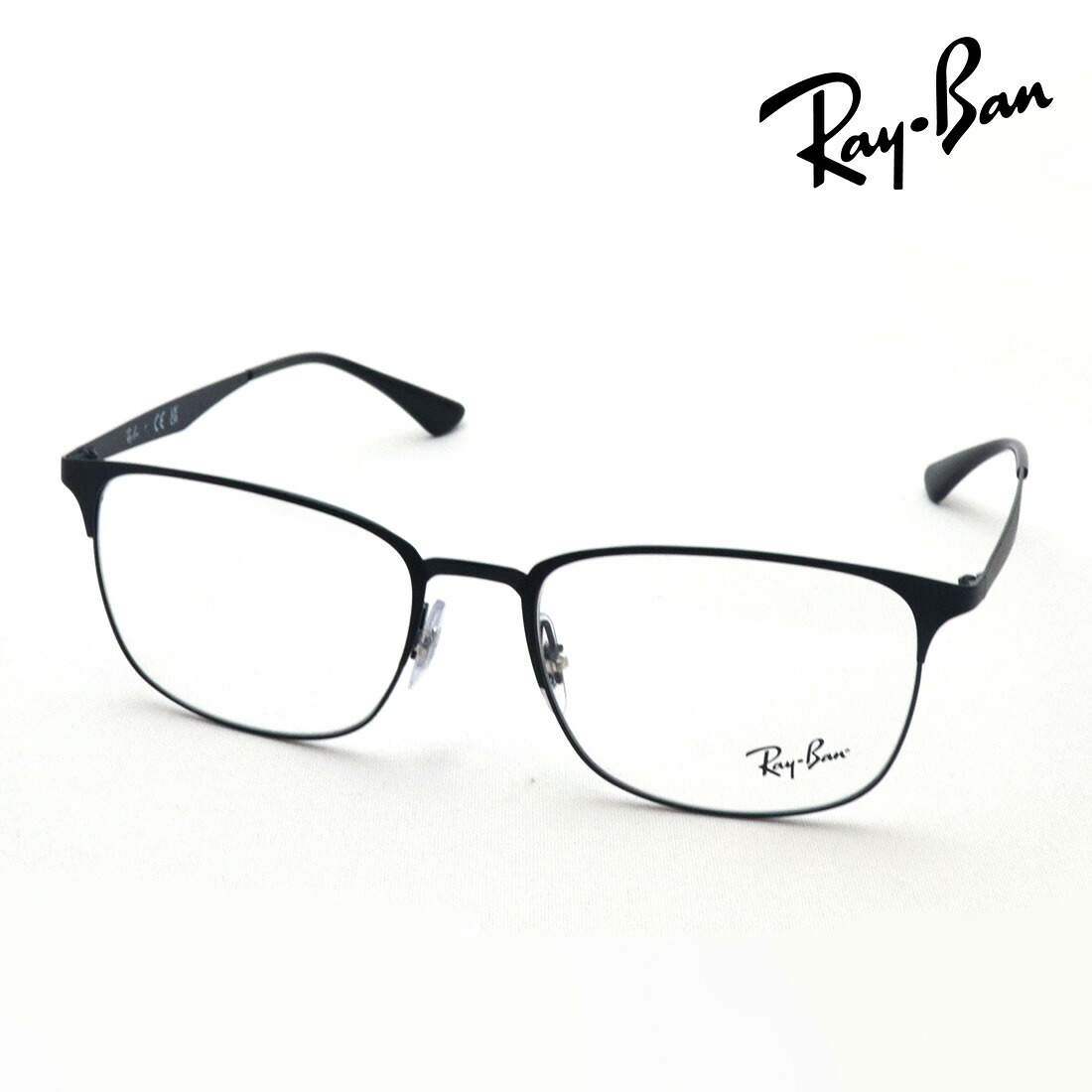 NewModel レイバン 眼鏡 枠組み 定まり品 Ray-Ban RX6421 2904 伊達眼鏡 度付き添い人 青碧ともし火 取りすてる メガネ RayBan 真四角 黒いこと系
