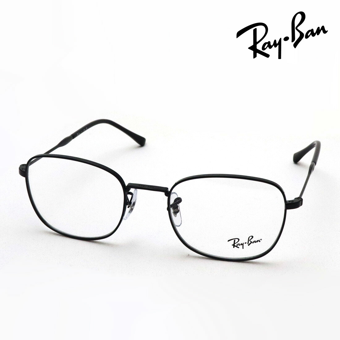 レイバン メガネ フレーム 正規品 Ray-Ban RX6497 2509 伊達メガネ 度付き ブルーライト カット 眼鏡 黒縁 メタル RayBan スクエア ブラック系