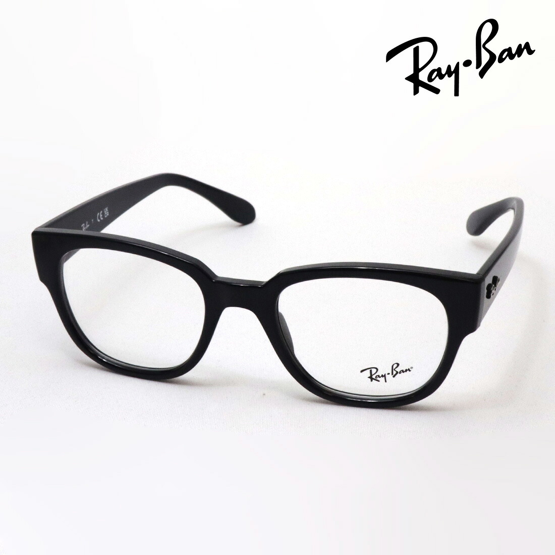 アウトレット レイバン メガネ フレーム 正規品 Ray-Ban RX7210 2000 伊達メガネ 度付き ブルーライト カット 眼鏡 黒縁 RayBan スクエア ブラック系｜グラスマニア -Tokyo Aoyama-