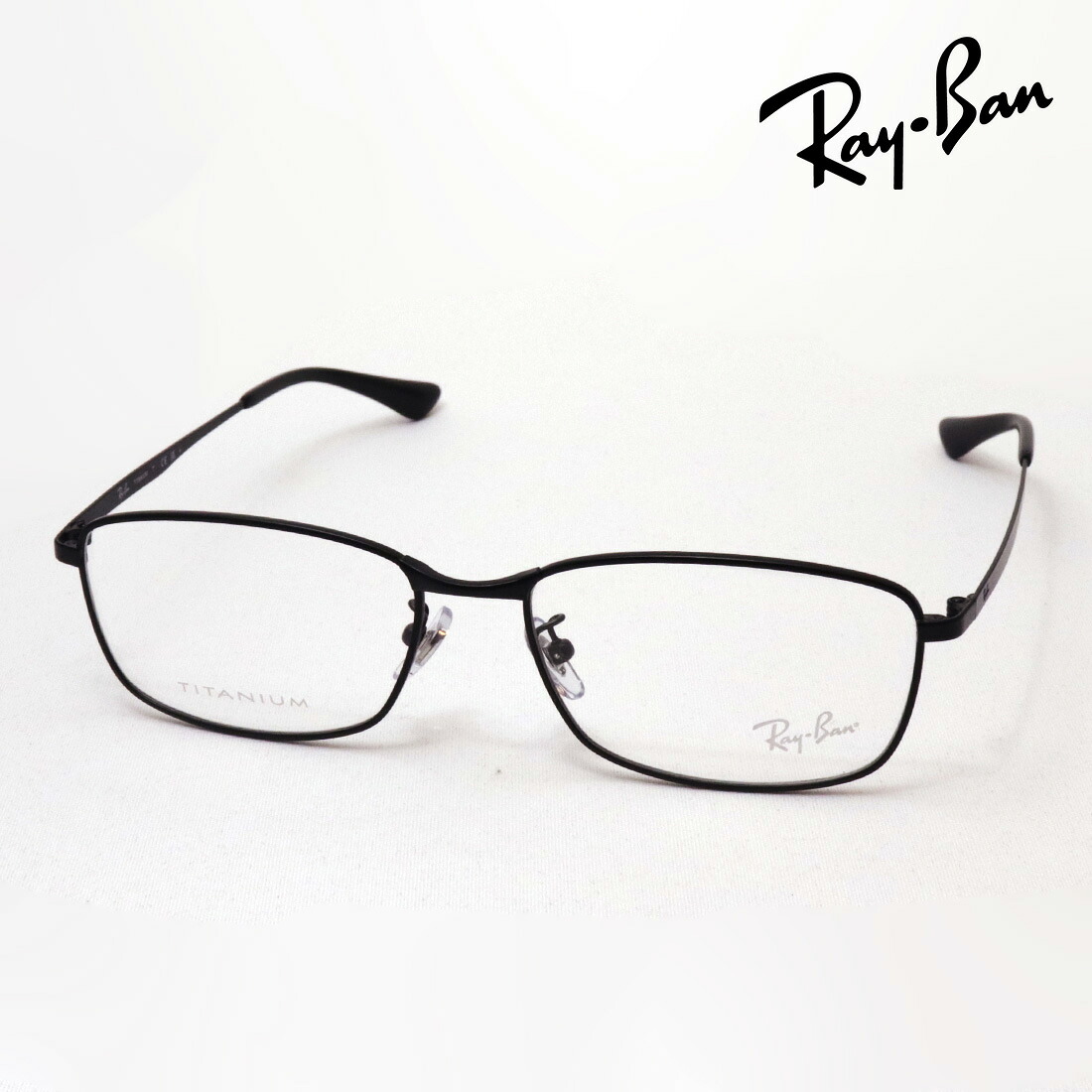 レイバン メガネ フレーム 正規品 Ray-Ban RX8775D 1012 伊達メガネ 度付き ブルーライト カット 眼鏡 黒縁 メタル RayBan スクエア ブラック系｜グラスマニア -Tokyo Aoyama- 16,215円