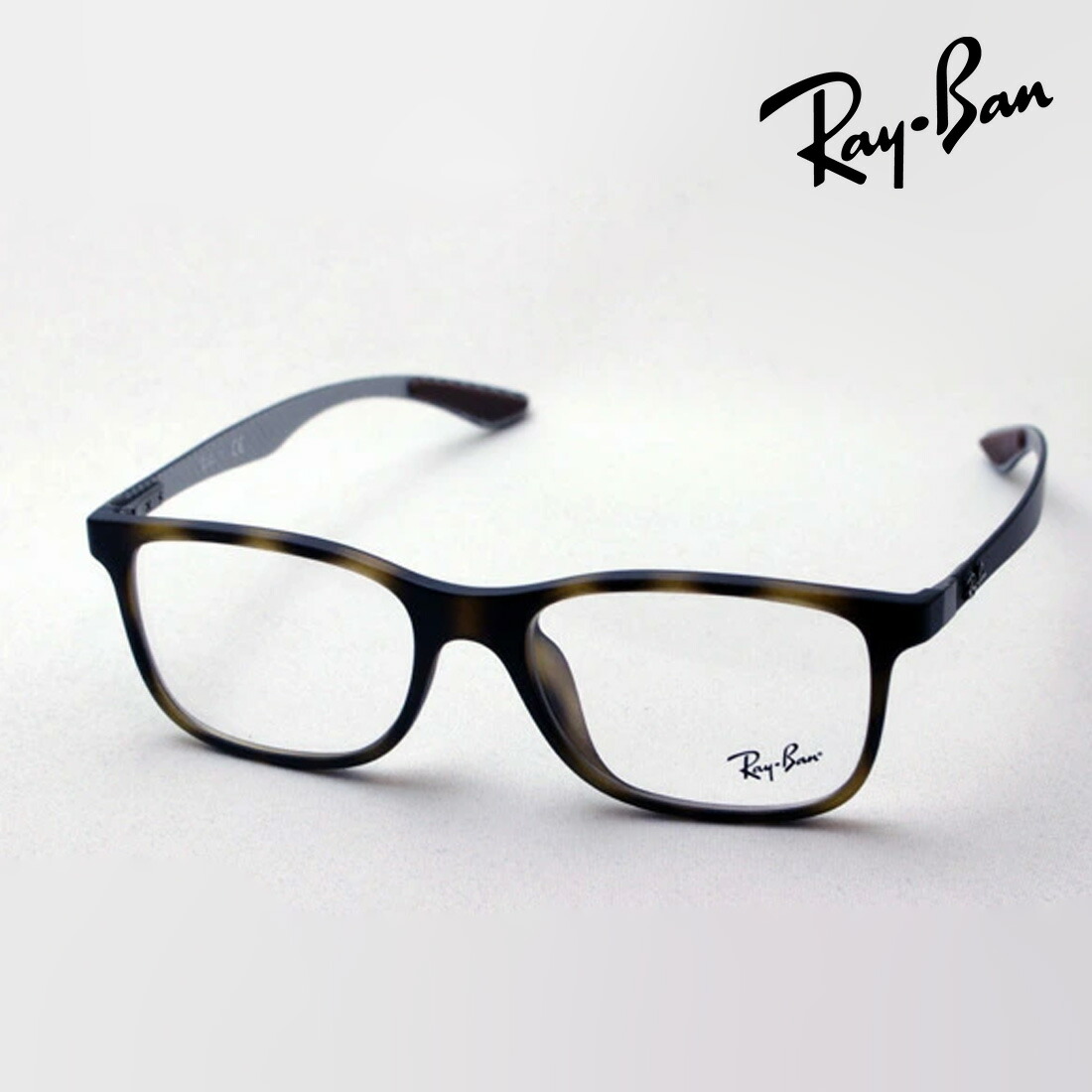 プレミア生産終了モデル レイバン メガネ フレーム 正規品 Ray-Ban RX8903F 5200 伊達メガネ 度付き ブルーライト カット 眼鏡 メタル RayBan スクエア トータス系