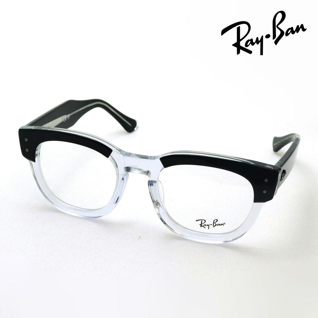 プレミア生産終了モデル レイバン メガネ フレーム 正規品 MEGA HAWKEYE メガ ホークアイ Ray-Ban RX0298VF 2034 50 伊達メガネ 度付き ブルーライト カット 眼鏡 RayBan ウェリントン|グラスマニア -Tokyo Aoyama-