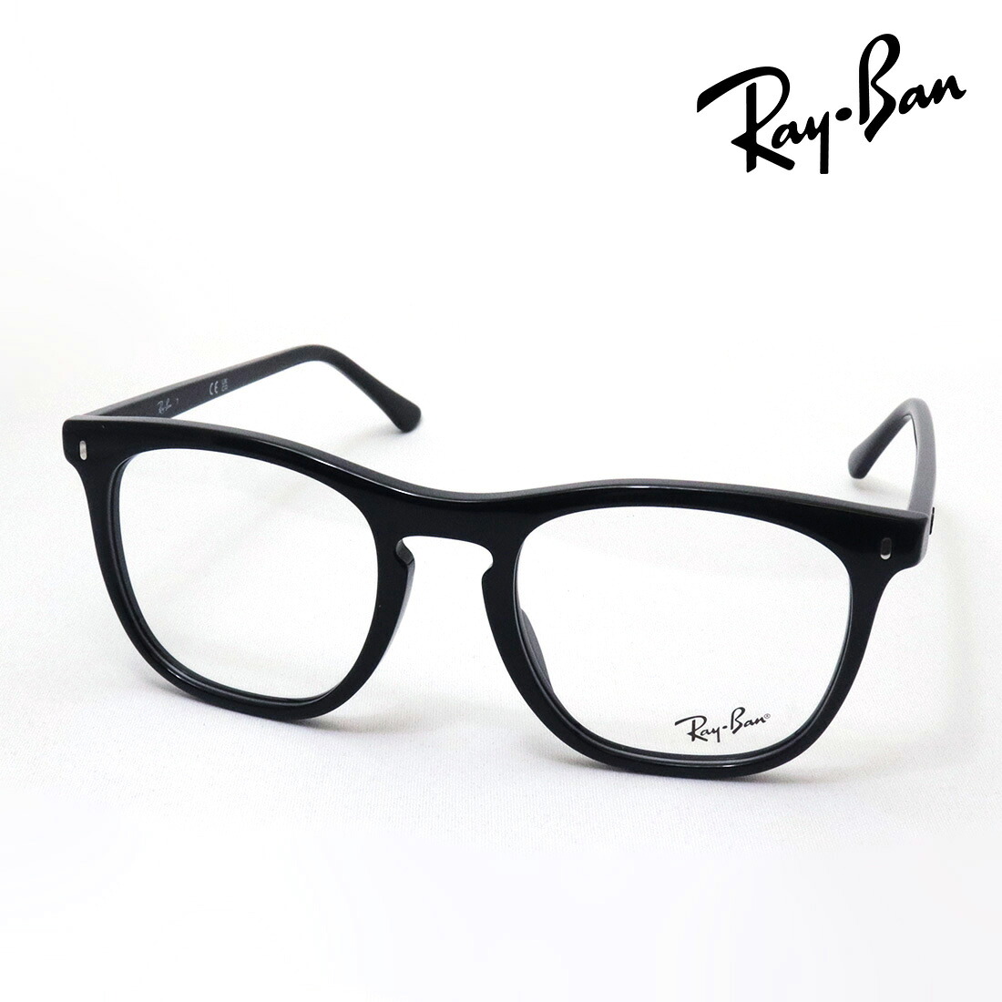 レイバン メガネ フレーム 正規品 Ray-Ban RX2210VF 2000 53 伊達メガネ 度付き ブルーライト カット 眼鏡 RayBan スクエア ブラック系