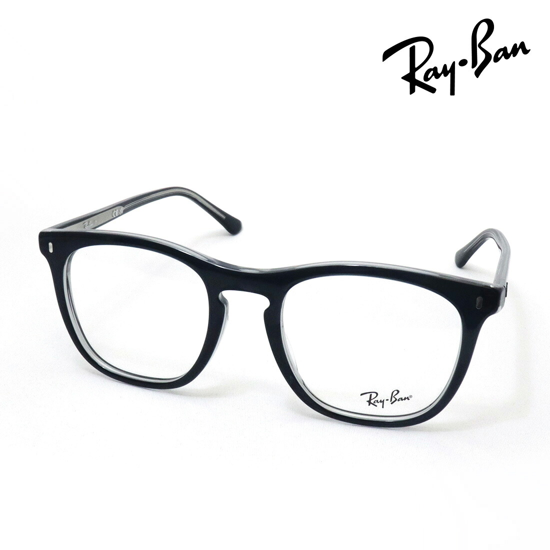 レイバン メガネ フレーム 正規品 Ray-Ban RX2210VF 8367 53 伊達メガネ 度付き ブルーライト カット 眼鏡 RayBan スクエア グレー系