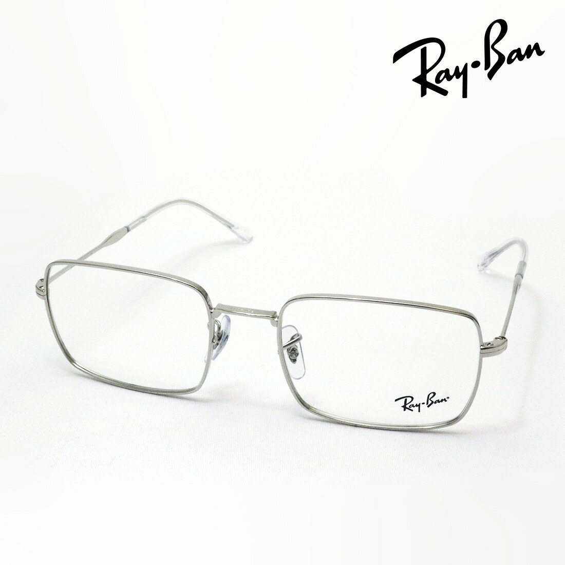 レイバン メガネ フレーム 正規品 Ray-Ban RX6520 2501 53 55 伊達メガネ 度付き ブルーライト カット 眼鏡 RayBan メタル スクエア シルバー系｜グラスマニア -Tokyo Aoyama-