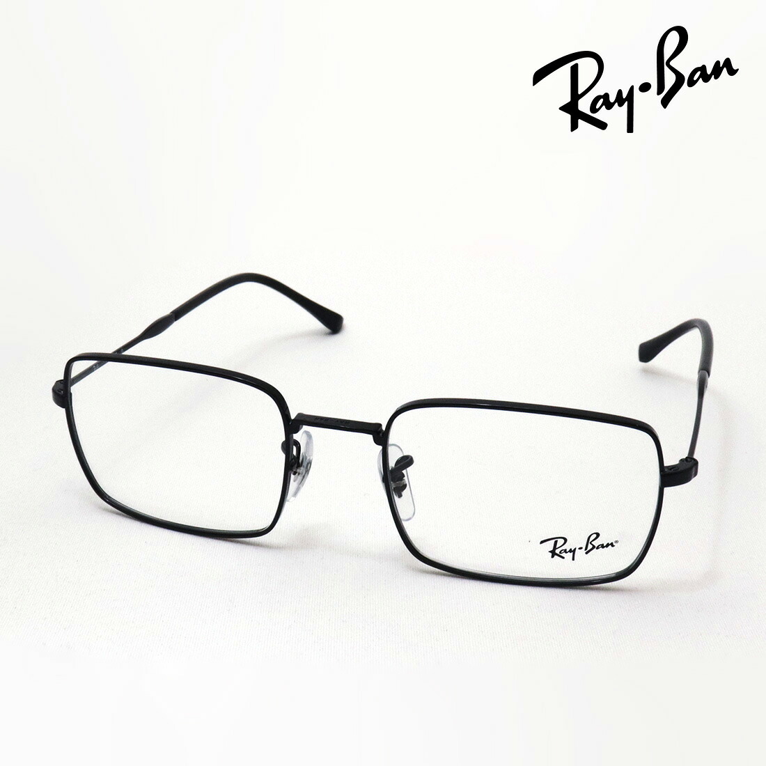 レイバン メガネ フレーム 正規品 Ray-Ban RX6520 2509 53 55 伊達メガネ 度付き ブルーライト カット 眼鏡 RayBan メタル スクエア ブラック系