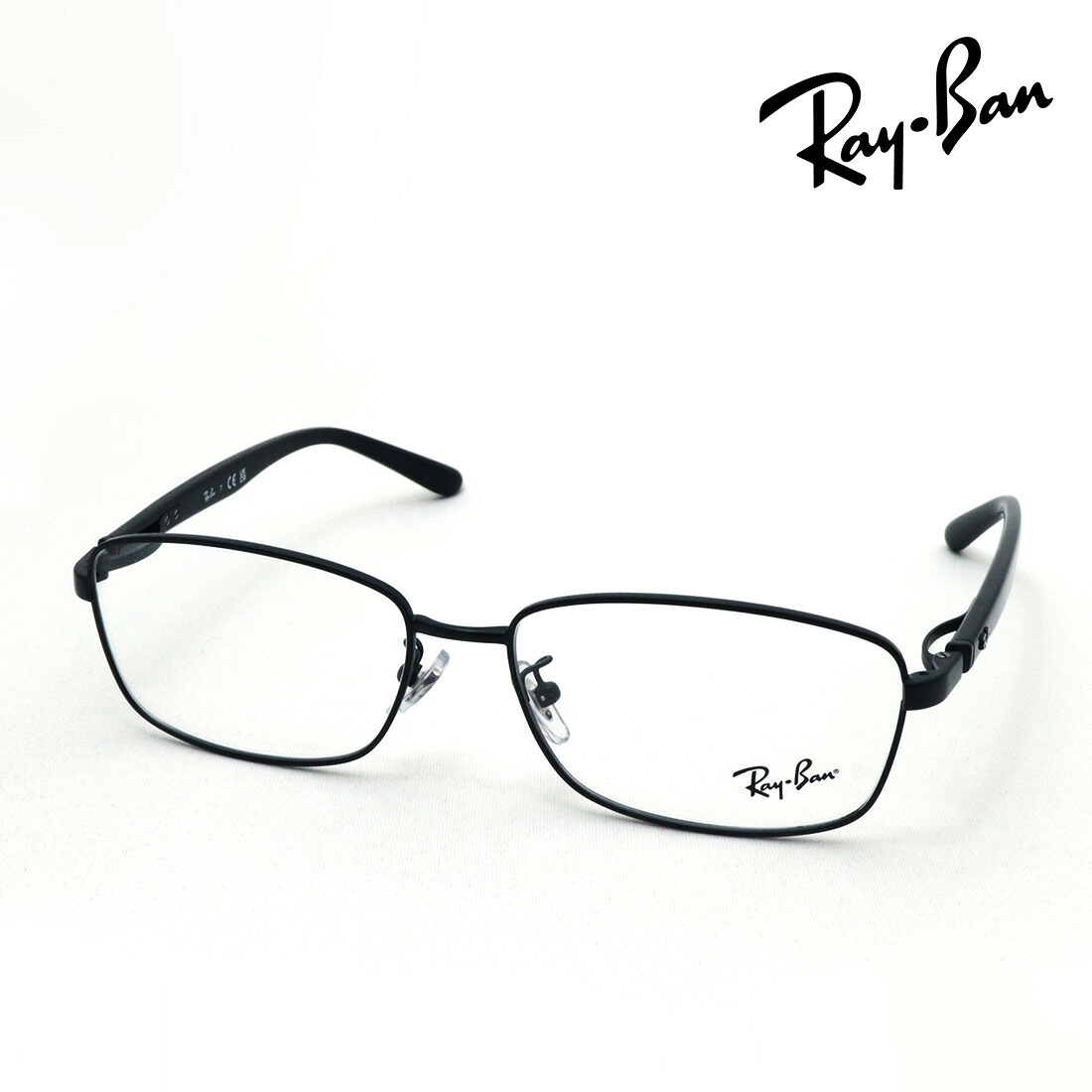 レイバン メガネ フレーム 正規品 Ray-Ban RX6527D 2503 56 伊達メガネ 度付き ブルーライト カット 眼鏡 RayBan メタル スクエア ブラック系|グラスマニア -Tokyo Aoyama-