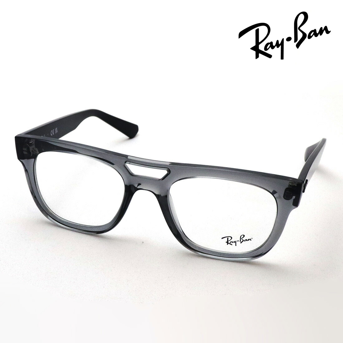 プレミア生産終了モデル レイバン メガネ フレーム 正規品 PHIL フィル Ray-Ban RX7226 8316 伊達メガネ 度付き ブルーライト カット 眼鏡 サスティナブル RayBan スクエア グレー系｜グラスマニア -Tokyo Aoyama-