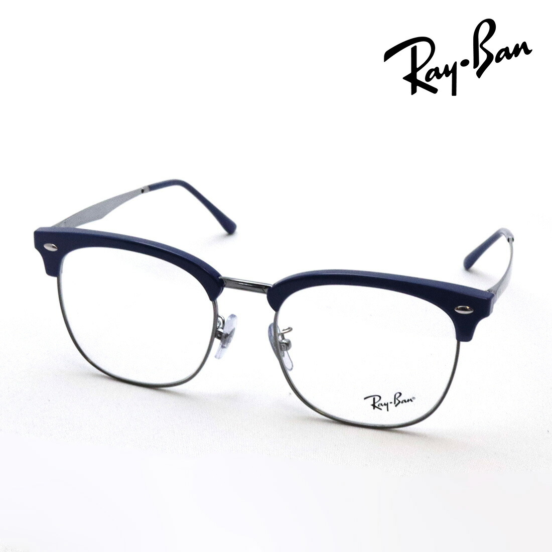 NewModel レイバン メガネ フレーム 正規品 Ray-Ban RX7318D 8210 54 伊達メガネ 度付き ブルーライト カット 眼鏡 RayBan ブロー ブルー系