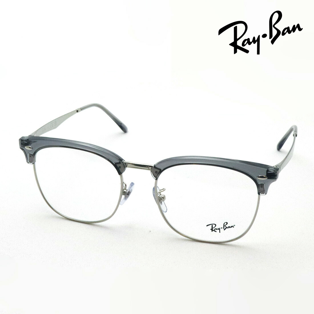NewModel レイバン メガネ フレーム 正規品 Ray-Ban RX7318D 8326 54 伊達メガネ 度付き ブルーライト カット 眼鏡 RayBan ブロー グレー系