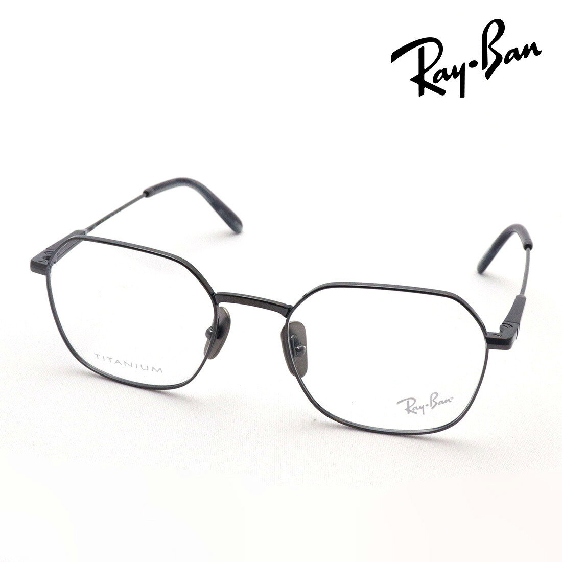 NewModel レイバン メガネ フレーム 正規品 JIM TITANIUM ジム チタニウム Ray-Ban RX8794 1000 伊達メガネ 度付き ブルーライト カット 眼鏡 メタル 丸メガネ RayBan Made In Japan ラウンド シルバー系