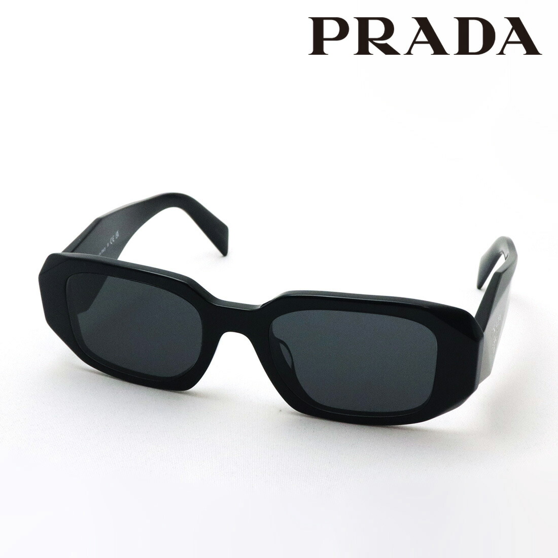 美品 プラダ リネアロッサ グラデーションブラック ミラーレンズ サングラス PRADA プラダ サングラス 0PS 10WSF 1AB06G 54 リネア ロッサ