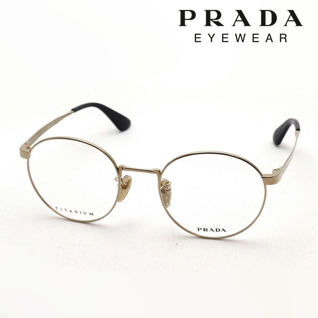 楽天市場】【プラダ メガネ正規販売店】PRADA PR55WV 06I1O1 53 丸 メガネ メタル 伊達メガネ 度付き ブルーライト カット 眼鏡  CAYWALK Made In Italy ラウンド ベージュ系 : グラスマニア -Tokyo Aoyama-