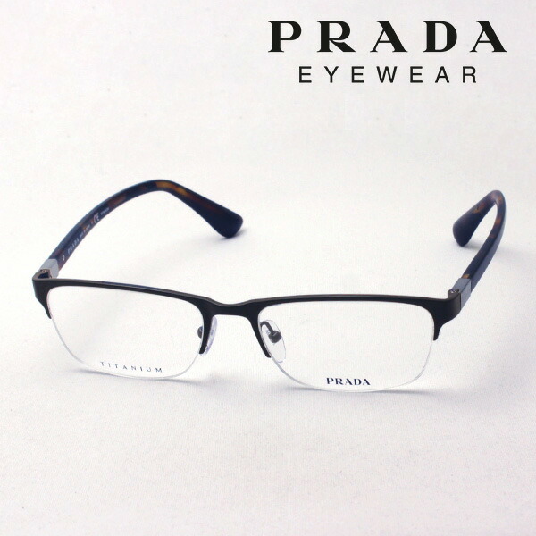 楽天市場】おすすめ価格 【プラダ メガネ 正規販売店】 Made In Italy PRADA PR53VV 1AB1O1 丸 メガネ メタル 伊達 メガネ 度付き ブルーライト カット 眼鏡 CONCEPTUAL ハーフリム : グラスマニア -Tokyo Aoyama-