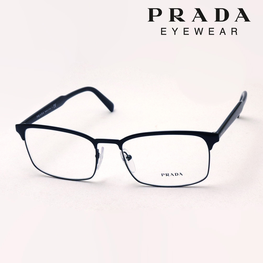 楽天市場】おすすめ価格 【プラダ メガネ 正規販売店】 Made In Italy PRADA PR53VV 1AB1O1 丸 メガネ メタル 伊達 メガネ 度付き ブルーライト カット 眼鏡 CONCEPTUAL ハーフリム : グラスマニア -Tokyo Aoyama-