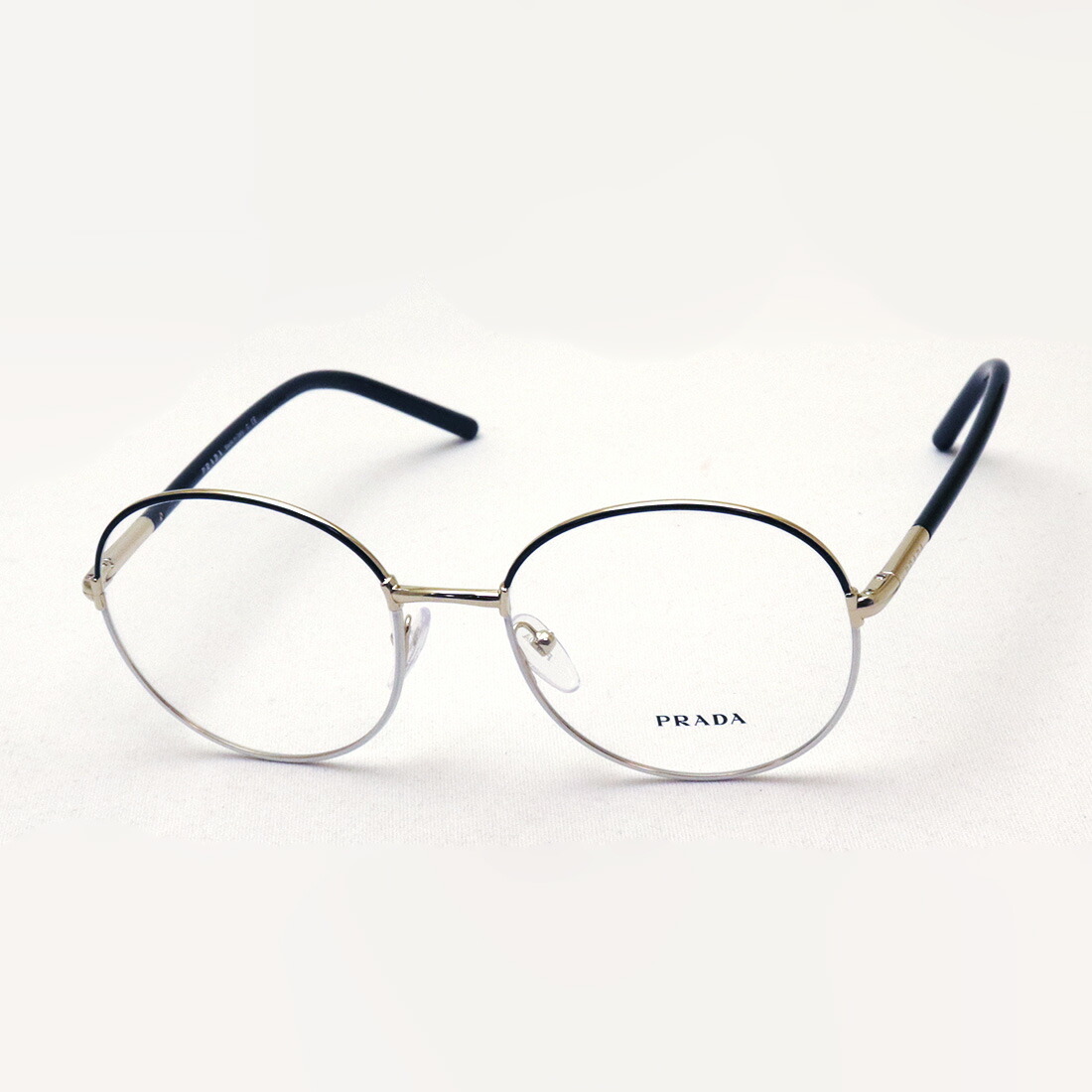 楽天市場 Newmodel プラダ メガネ正規販売店 Prada Pr55wv 07i1o1 53 丸 メガネ メタル 伊達メガネ 度付き ブルーライト カット 眼鏡 Caywalk Made In Italy ラウンド ブラック系 グラスマニア Tokyo Aoyama