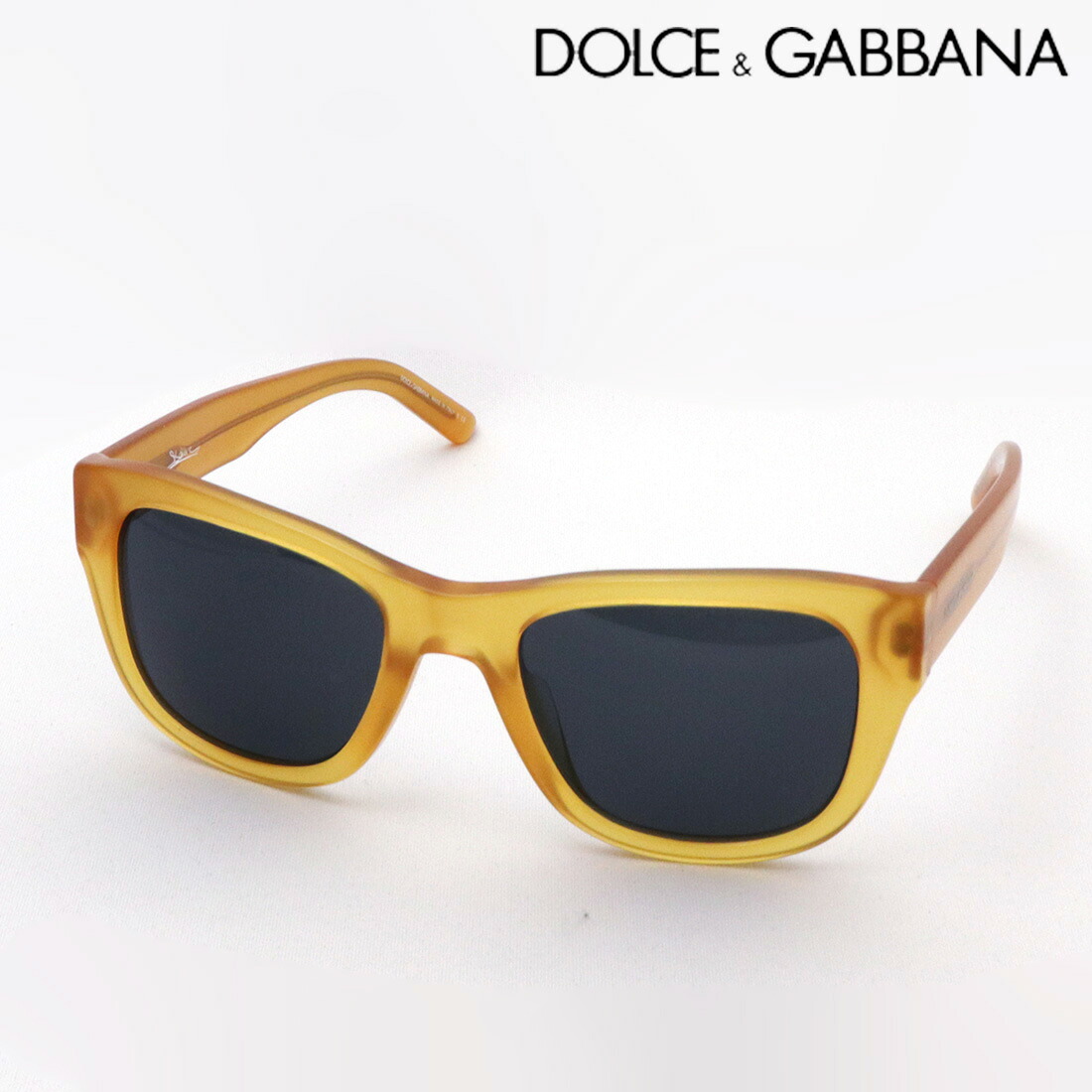 プレミア生産終了モデル【ドルチェ&ガッバーナ サングラス 正規販売店】 DOLCE&GABBANA DG4177A 65287 ドルガバ Made In Italy ウェリントン イエロー系|グラスマニア -Tokyo Aoyama-