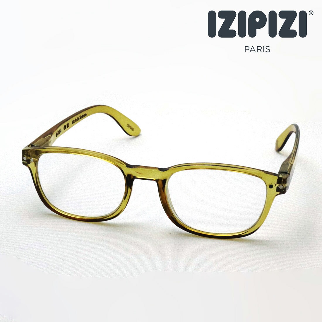 NewModel 【イジピジ 正規販売店】 IZIPIZI 老眼鏡 リーディンググラス シニアグラス SC LMS #Bモデル C236 女性 男性 おしゃれ シェイプ ゴールド系