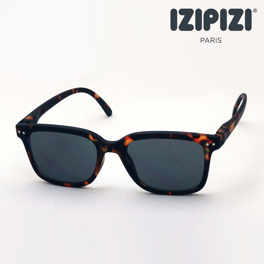 【イジピジ 正規販売店】 IZIPIZI サングラス SC LMS SUN #Lモデル C02 女性 男性 おしゃれ スクエア トータス系