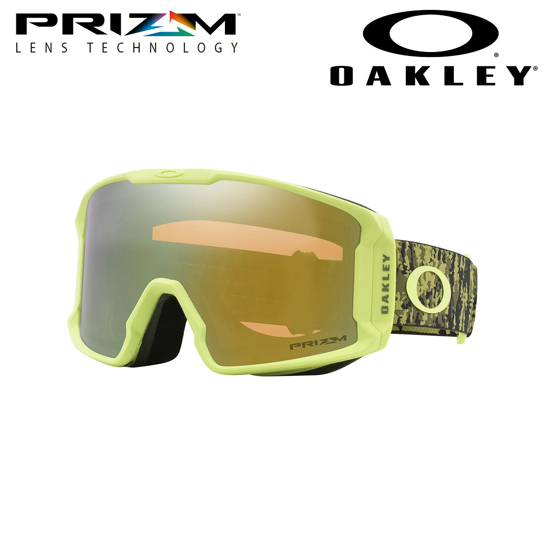NewModel 【オークリー公認店】 オークリー ゴーグル プリズム スノー ライン マイナー M ユニバーサルフィット OO7093-88 OAKLEY LINE MINER M UNIVERSAL FIT PRIZM SNOW グリーン系|グラスマニア -Tokyo Aoyama-