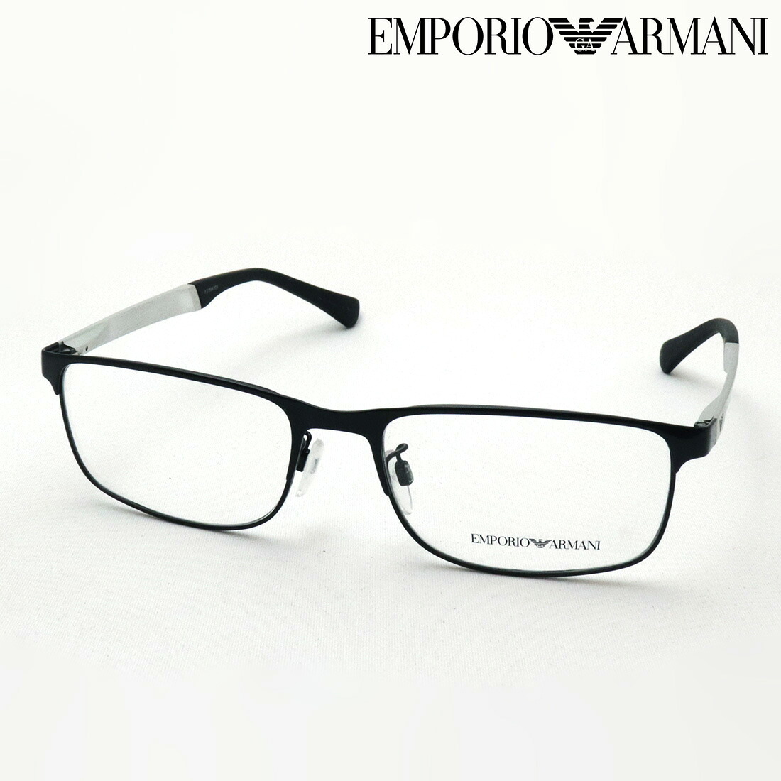 アウトレット 【エンポリオアルマーニ メガネ 正規販売店】 EMPORIO ARMANI EA1112 3014 56 メガネ 伊達メガネ 度付き ブルーライト カット 眼鏡 エンポリオ アルマーニ スクエア ブラック系