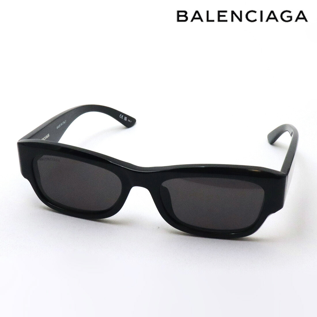 NewModel 【バレンシアガ サングラス 正規販売店】 BALENCIAGA バレンシアガ BB0390SK 001 EVERYDAY Made In Italy スクエア ブラック系 37,180円