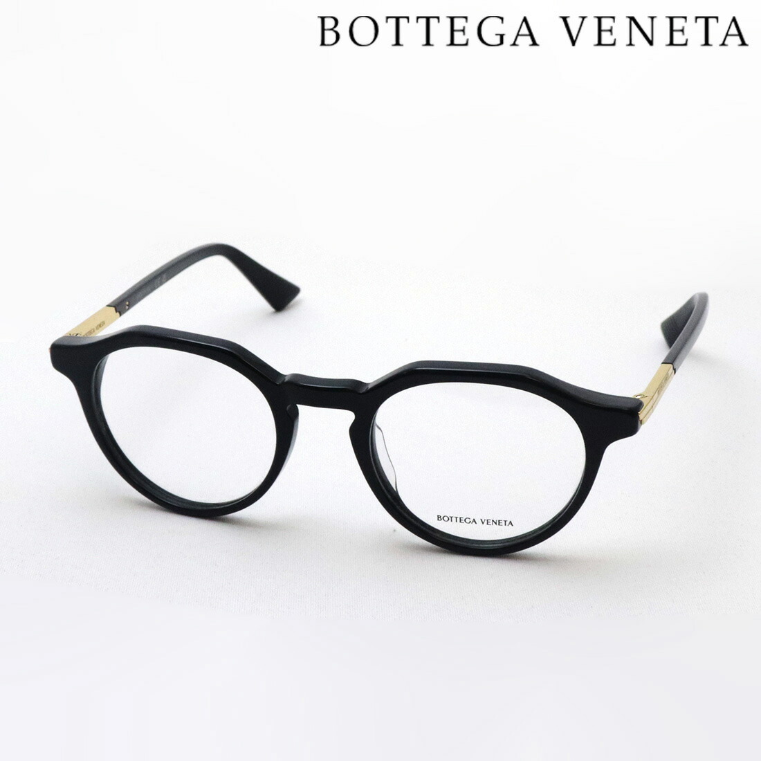 NewModel 【ボッテガ ヴェネタ 眼鏡 定まり売りわたす店】BOTTEGA VENETA BV1263O 001 MINIMALIST ボッテガヴェネタ 伊達眼鏡 度付き添い人 青碧ともし火 取りすてる メガネ 黒縁 Made In Italy レディース メンズ ラウンド 黒いこと系