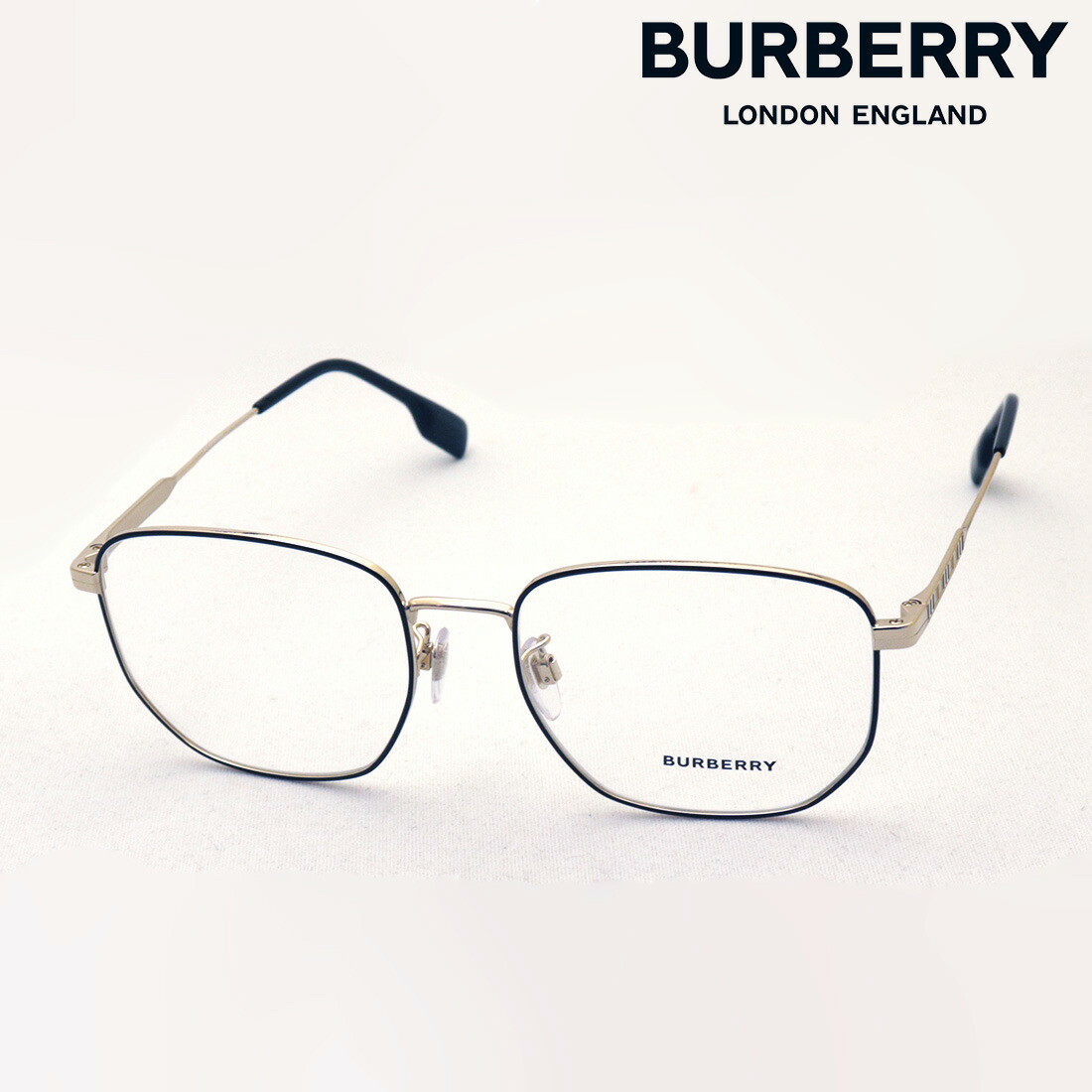 Newmodel Made バーバリー メガネ 正規販売店 Burberry Be1352d 1318 Be1352d 56 Italy 伊達メガネ 度付き ブルーライト カット 眼鏡 Made In Italy スクエア ゴールド系 グラスマニア Tokyo Aoyama 全国送料無料 年中無休 17時までのご注文は即日発送 あす楽17