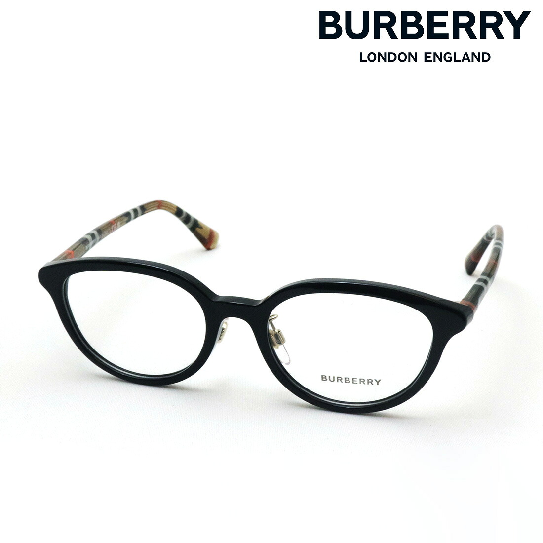 NewModel 【赤ちょうちんバリー 眼鏡 定まり売りわたす店】 BURBERRY BE2435D 4161 50 レディース 伊達眼鏡 度付き添い人 青碧ともし火 取りすてる メガネ Made In Italy 豆の町 黒いこと系