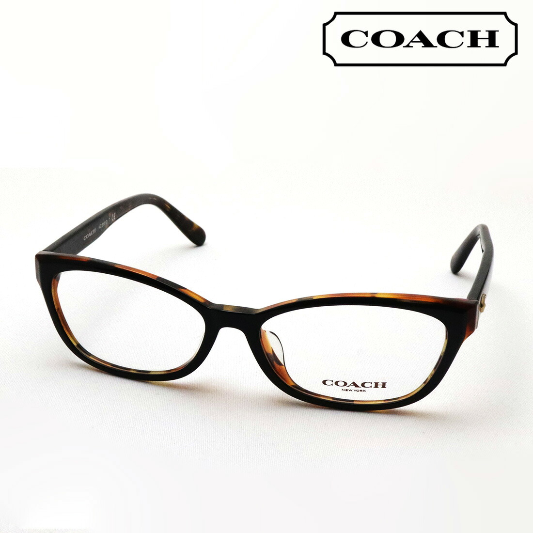 アウトレット 【コーチ メガネ 正規販売店】 COACH HC6131D 5446 53 伊達メガネ 度付き ブルーライト カット 眼鏡 オーバル トータス系