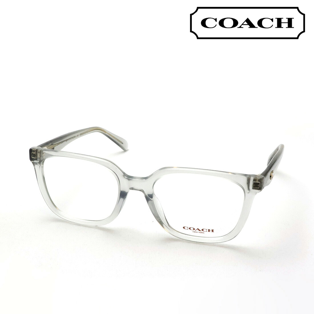 NewModel 【コーチ メガネ 正規販売店】 COACH HC6271U 5614 52 伊達メガネ 度付き ブルーライト カット 眼鏡 レディース スクエア グレー系｜グラスマニア -Tokyo Aoyama-
