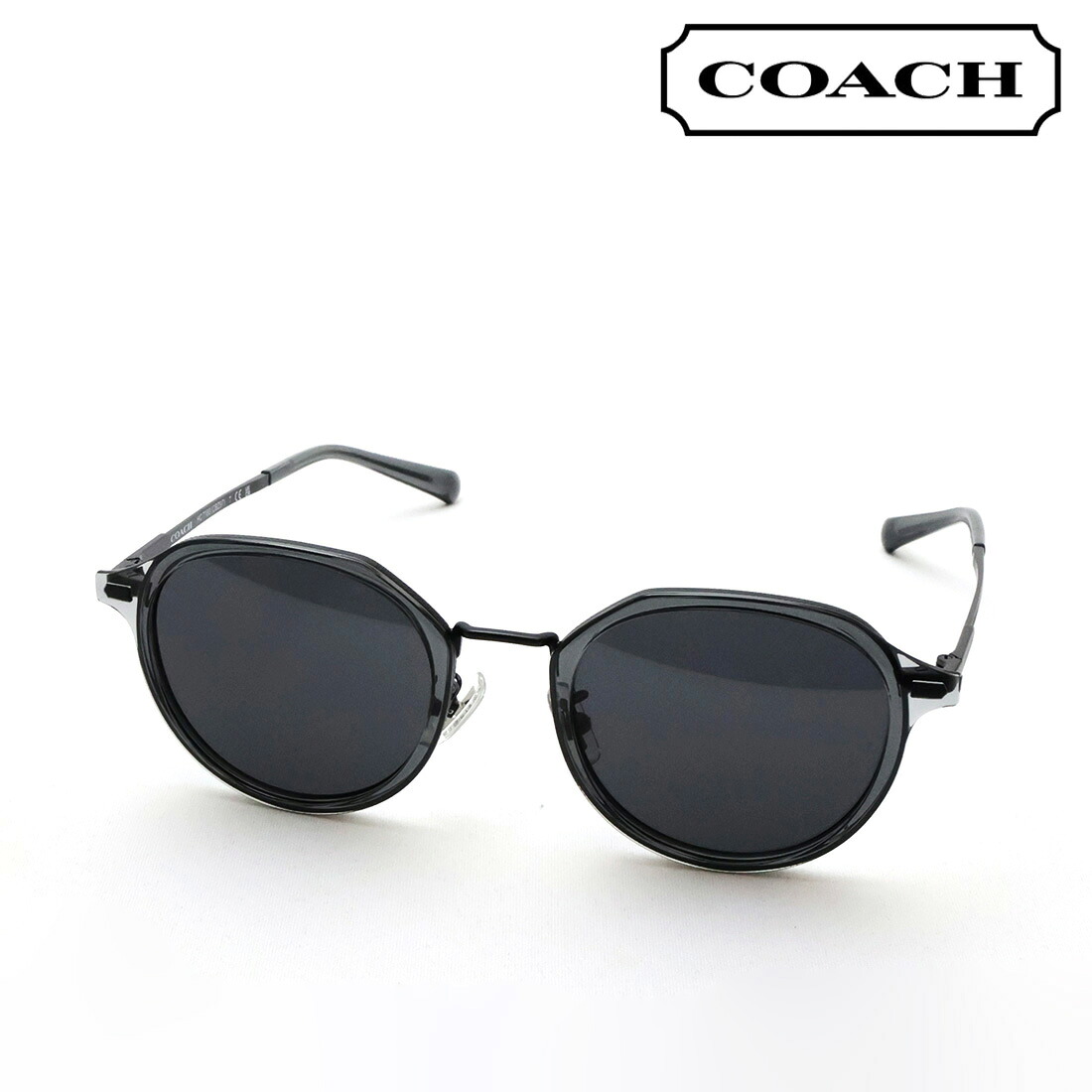 NewModel 【コーチ サングラス 正規販売店】COACH サングラス HC7183 947287 51 メンズ ボストン ブラック系|グラスマニア -Tokyo Aoyama-