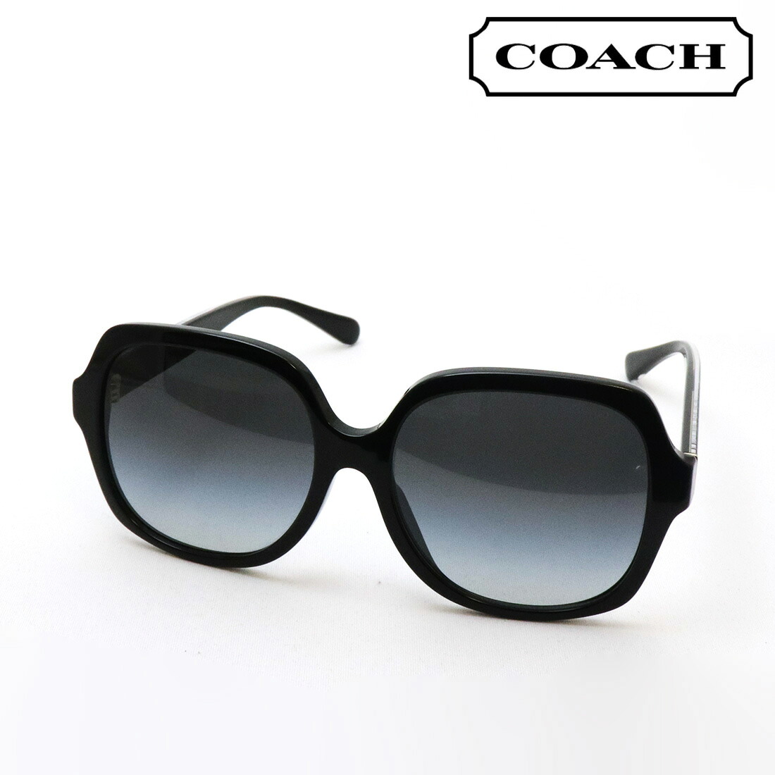 アウトレット 【コーチ 正規販売店】COACH サングラス HC8395F 50023C 56 レディース スクエア ブラック系