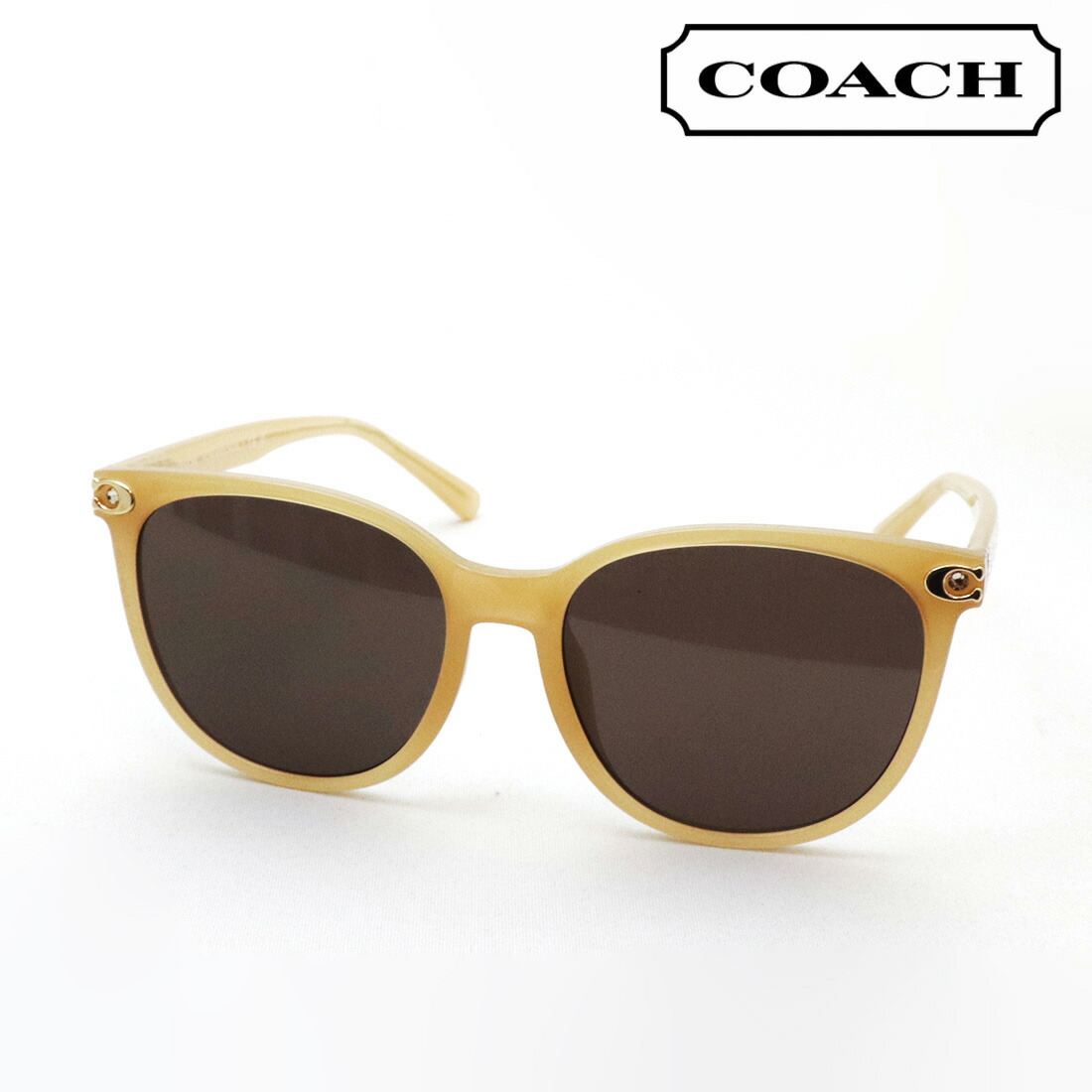 【コーチ 正規販売店】COACH サングラス HC8414BD 585473 57 レディース ラウンド ベージュ系