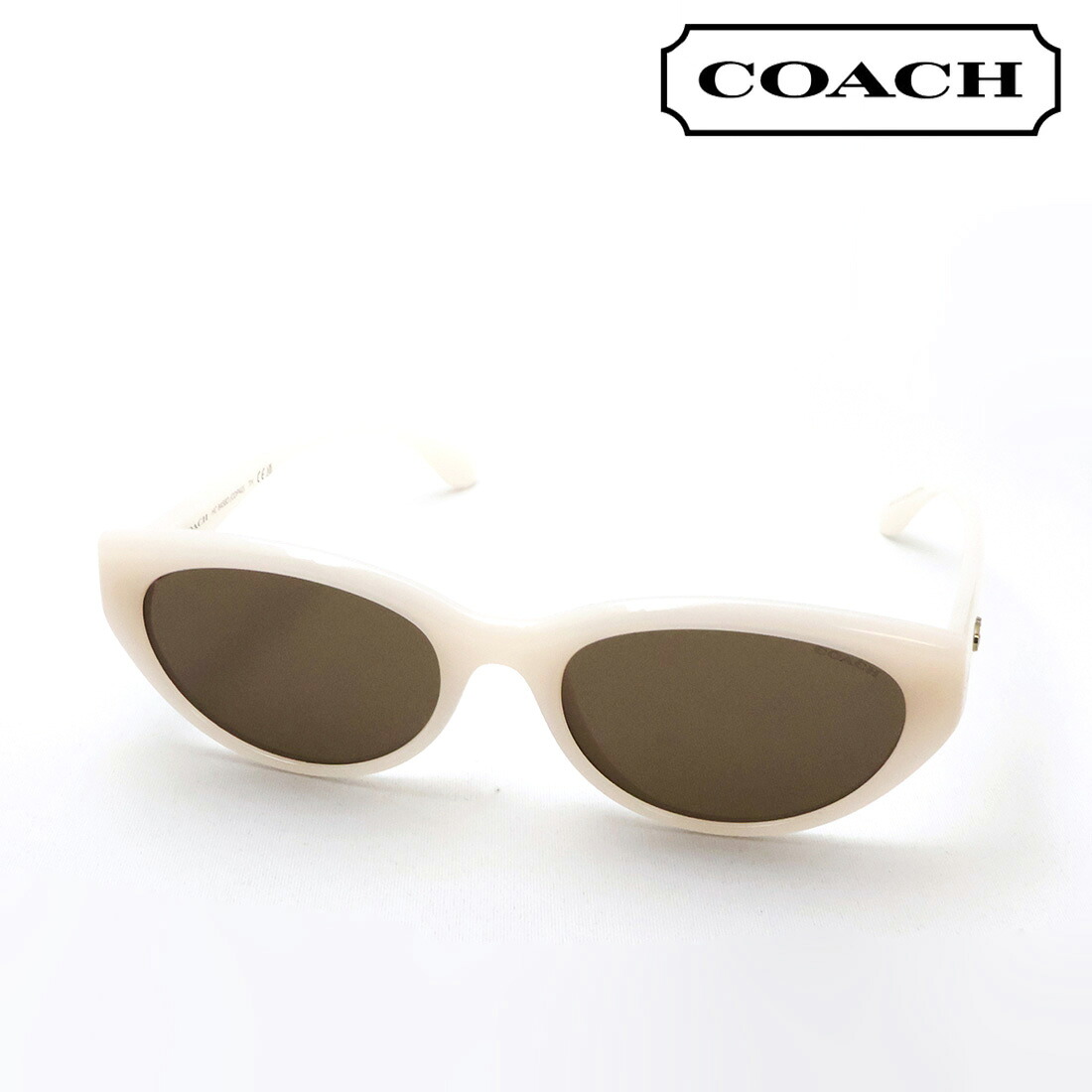 NewModel 【コーチ サングラス 正規販売店】COACH サングラス HC8456D 579073 55 レディース スクエア ホワイト系|グラスマニア -Tokyo Aoyama-