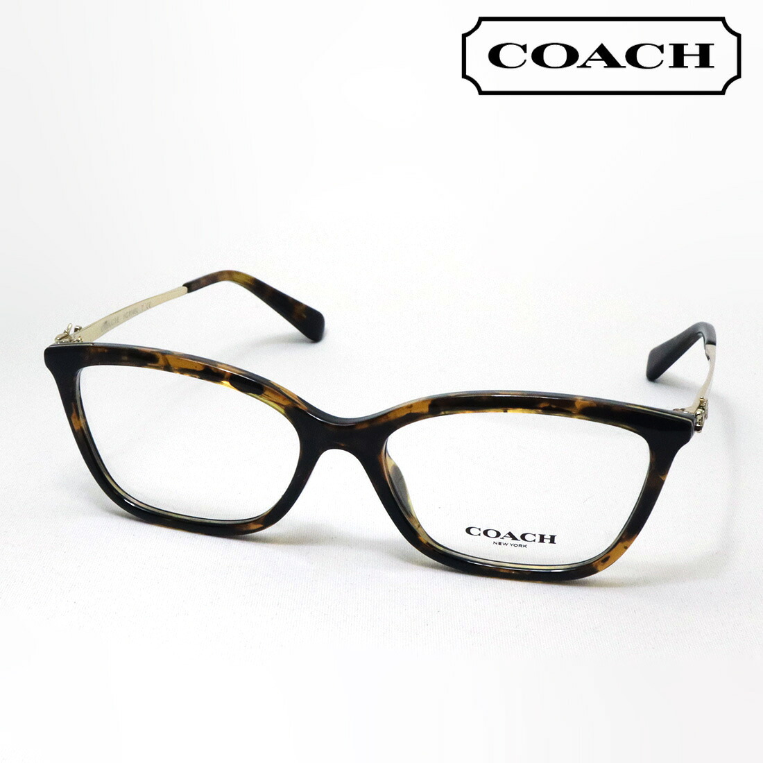 逃げ道 【コーチ職 眼鏡 定め事売りわたす店】 COACH HC6146U 5120 53 伊達眼鏡 度付き添い人 青色ともし火 はね除ける メガネ レディース トータス系 稲荷