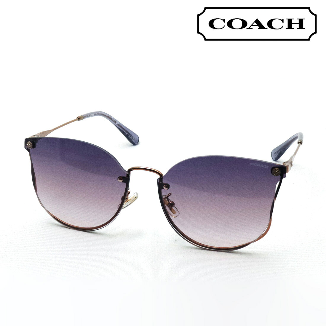 プレミア生産終了モデル 【コーチ サングラス 正規販売店】COACH サングラス HC7151D 9331U6 レディース ラウンド ゴールド系