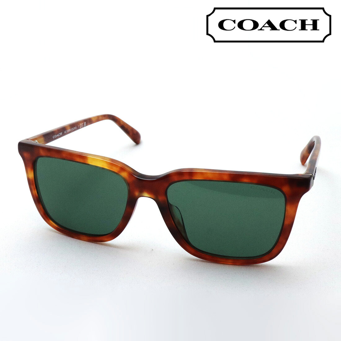 プレミア生産終了モデル 【コーチ サングラス 正規販売店】COACH サングラス HC8385U 577482 メンズ スクエア トータス系 【CA】｜グラスマニア -Tokyo Aoyama-