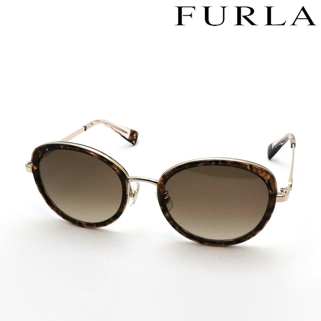 NewModel 【フルラ サングラス 正規販売認定店】FURLA SFU857J 0177 52 フォックス ゴールド系
