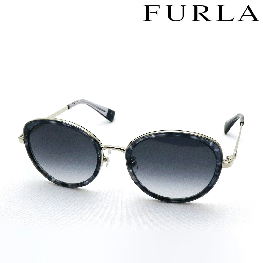 NewModel 【フルラ サングラス 正規販売認定店】FURLA SFU857J 0F80 52 フォックス グレー系