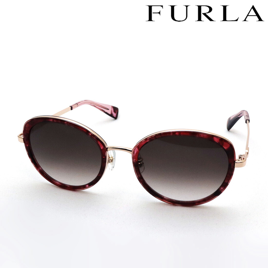 NewModel 【フルラ サングラス 正規販売認定店】FURLA SFU857J 0S02 52 フォックス オレンジ系