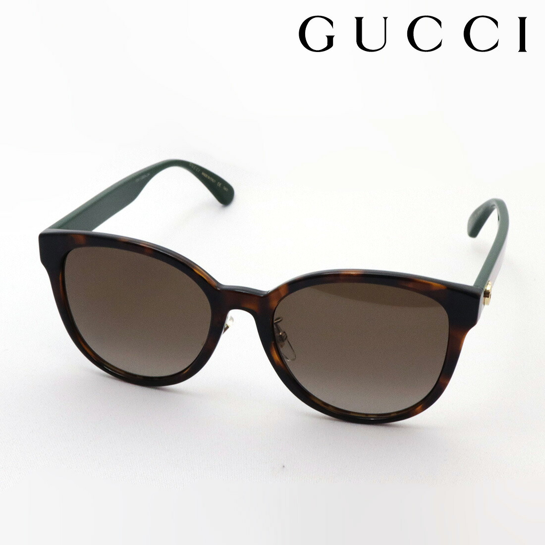 おすすめ価格 【グッチ サングラス 正規販売認定店】 GUCCI GG0854SK 003 RETRO WEB FRAME Made In Italy ラウンド トータス系