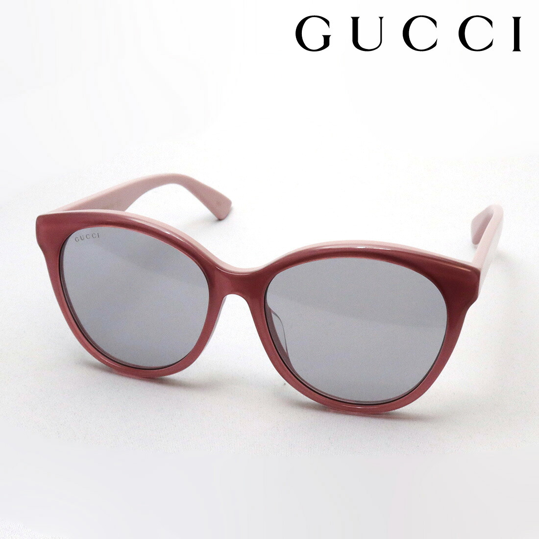 おすすめ価格 【グッチ サングラス 正規販売認定店】 GUCCI GG1171SK 005 Made In Italy フォックス ピンク系